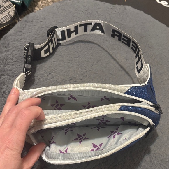 Cheer athletic Blue and White Fanny Pack with Logo - Picture 2 of 3